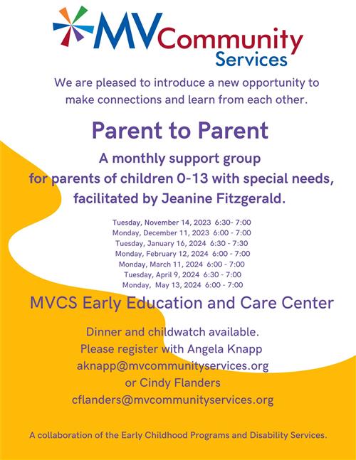  MVCS Monthly Support Group